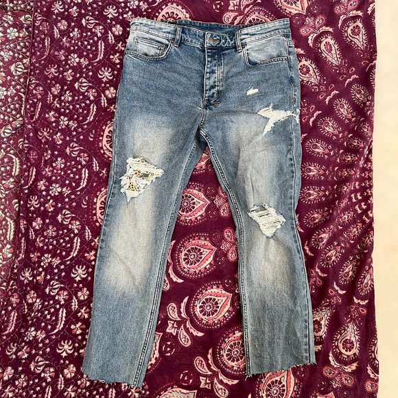 CHITCH JUNGLE PATCH NOVA BLUE - Hemmed - Picture 1 of 10